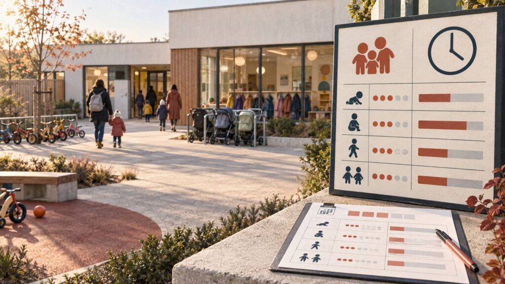Illustration éditoriale du sujet : Crèches municipales de Nevers : capacités et horaires réels